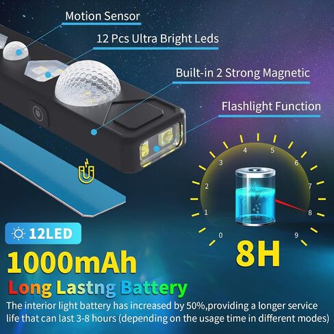 Wireless Interior Car Lights with Remote RGB Sound Control Ambient Neon Accent Starry Lighting Kits USB Rechargeable Magnetic Underglow LED Atmosphere Lights for Car Truck SUV 2Pcs in Saudi Arabia