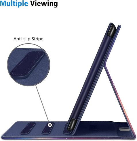 Fintie Flip Case for 6.8" Kindle Paperwhite (11th Generation-2021) and Kindle Paperwhite Signature Edition - Slim Fit Vertical Multi-Viewing Stand Cover with Auto Sleep/Wake, Black in Saudi Arabia