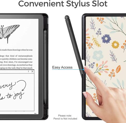 حافظة CoBak لجهاز Kindle Scribe - غطاء جلد PU جديد تمامًا مع ميزة التنبيه التلقائي للنوم لجهاز Kindle Scribe 10.2 بوصة 2022 تم إصداره مع حامل قلم in Saudi Arabia