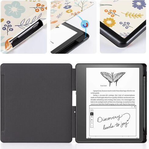 حافظة CoBak لجهاز Kindle Scribe - غطاء جلد PU جديد تمامًا مع ميزة التنبيه التلقائي للنوم لجهاز Kindle Scribe 10.2 بوصة 2022 تم إصداره مع حامل قلم in Saudi Arabia