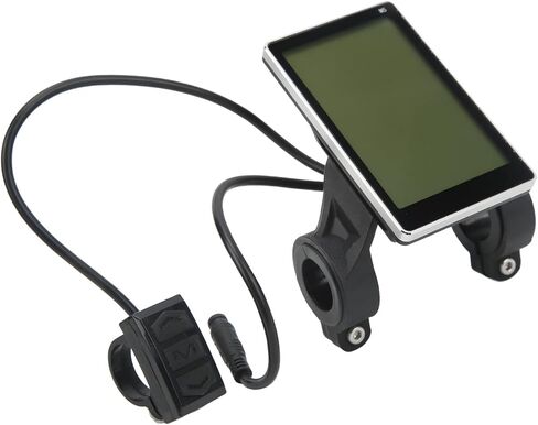 جهاز كمبيوتر لركوب الدراجات E-Scooter، لوحة عرض LCD M5 مع موصل مقاوم للماء 6Pin للسكوتر الكهربائي وضع العلامات الافتراضية 36 فولت (متوافق مع 24 فولت 48 فولت 60 فولت) in Saudi Arabia