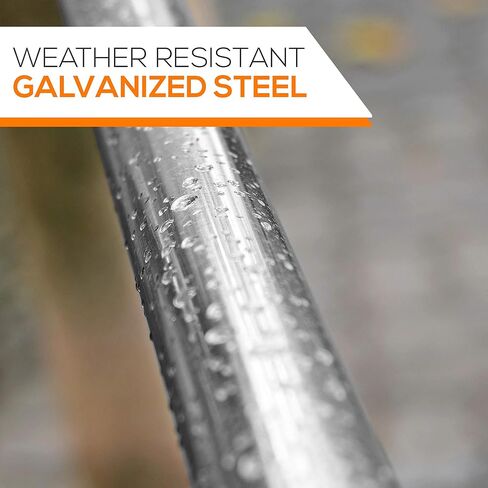 سلم أمان للوصول إلى الترامبولين في الهواء الطلق من SereneLife - سلم تسلق الترامبولين من الفولاذ المجلفن المقاوم للطقس بخطوتين، موديلات الترامبولين الخارجية SLTRA10BL وSLTRA10PNK SLTRALDR، من الفولاذ المقاوم للصدأ in Kuwait