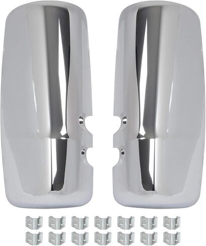 Door Mirror Covers Left Driver Side&Right Passenger Side for Kenworth T680 T880 (Chrome) in Saudi Arabia