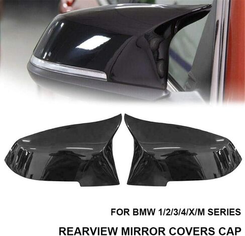 sportuli Carbon Fiber Rearview Mirror Cover Cap Compatible with BMW 228i 435i 116i 118i 120i 125i 130i 218i 220i 320i 328i 330i 335i 420i 428i 435i F21 F30 F31 F32 F33 F36 in Kuwait