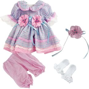 Reborn Baby Doll Clothes 22 inch Girl Outfits Suitable for 22-24 Inch Flower Dress Baby Dolls Clothes Accessories in Kuwait