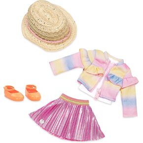 Glitter Girls - Head To Toe Glimmer Tunic & Leggings Deluxe Outfit - 14-inch Doll Clothes & Accessories Toys,Pink