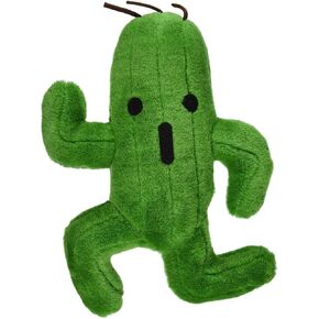 Cactus Plush Toy with Classic Cactuar Pose, Green Plant Stuffed Animal Cactus Cactuar Plush
