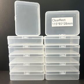 12 Pcs Clear Small Plastic Storage Containers with Lids, Ideal for Craft Supplies, Jewelry, Small Toys, Beads, Office & Household Organization in Kuwait