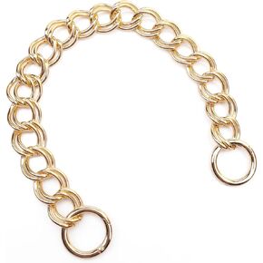 ERRIENPIN الطرف الأعلى من مقابض سلسلة محفظة DIY - استبدال حزام قصير لحقيبة اليد أو أكياس الكتف ، طوله 15.7 بوصة （النحاس）