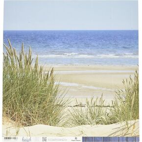 Paper House Productions Double Sided Seashore Paper (15 Pack), 12"