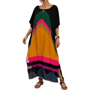 Bsubseach Long Swimsuit Coverup for Women Plus Size Kaftan Dress Summer Beach Cover Up Caftan