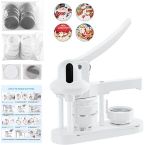Button Maker Machine,58mm(2.25 inch) Pin Maker Machine,Button Press Machine,Badge Press Machine,Craft Gifts for Kids with Free Button Supplies