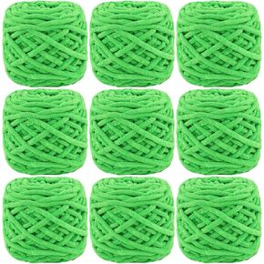 Mestoon 1/4/9 حزمة مكتنزة Chenille Yarn 100g/3.05 أوقية سميكة مخملية ناعمة طفل الغزل للحيوانات الكروشيه يدوي البطانيات DIY Craft (Orange ، 1 Pack)