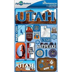 Reminisce Jet Setters 2 3-Dimensional Sticker, Utah