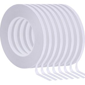 chuangdi 8 Rolls الأشرطة ذات الوجهين لحرف اليهود التغليف اللصق اللزج لزرياء صور الدعوة بطاقات الدعوة ورقة DIY لوازم المكتبية ، كل لفة 25 ياردة (1/4 بوصة) in Kuwait