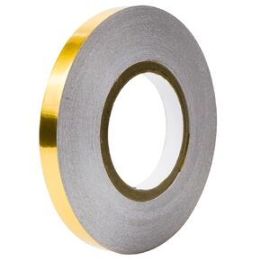 Solid Foil Washi Tape, Polyester Thin Film Tape with Acrylic Adhesive, Vibrant Mirror Like Finish, Decor Tape for Detailing Accent Wall, Cabinet, Bathroom, Graphic Arts, 66.7yds x 0.4in, Gold