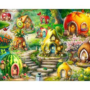 Springbok Frutful Dream Village 500 قطعة بانوراما للألغام للبالغين