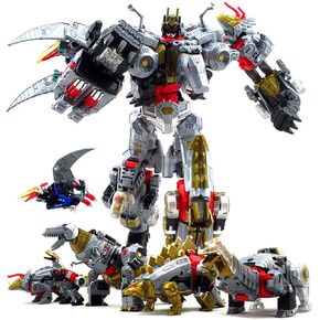 Volcanicus Deformation Toy Dinoking Slag Sludge Slash Combiner 5 in 1 KO Action Figure for Boys Girls Adults