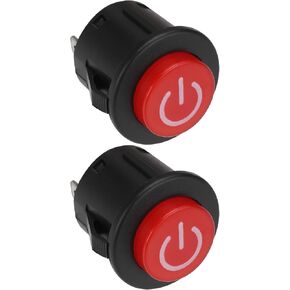 SING F LTD 2Pcs Power Start Button Switch 3Pin One Button Start Switch 12V for Children's Electric Car RC Remote Ccontrol Electric Car(26mm) in Kuwait