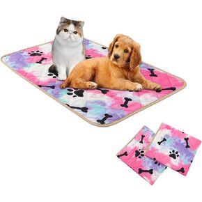 SPXTEX Dog Crate Pads Dog Pee Pads Rugs Washable Dog Pads, Non Slip Puppy Pee Pads for Small Dogs, Waterproof Pet Pad Rug, Dog Whelping Training Pads for Dogs, 1 Piece, 18"x24" Red