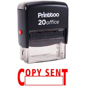 Printtoo Copy Sent Self Inking Rubber Stamp Office Stationary Custom Stamp-Red