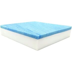 FoamRush 6" x 31" x 31" Gel Memory Foam Bench Cushion Replacement Medium Firm (Upholstery Foam, Rubber Padding, Seat Replacement, Upholstery Sheet, Couch, Sofa Cushion, Mattress) Made in USA