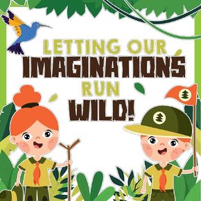 Decorably 22 Pcs Cutouts Safari Classroom Decorations Set with Borders, Jungle Bulletin Board - School, Homeschool