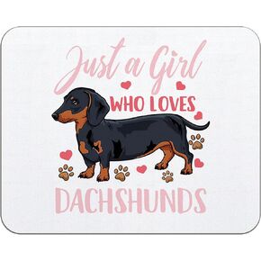 OFlich Dachshund Gift Mouse Pad - Dachshund Gifts for Women, Dachshund Gift Mousepad with Non-Slip Rubber Base for Laptop Computer Keyboard Desktop (9.5×7.9 Inch)