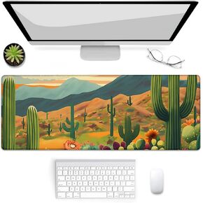 Gaming Mouse Pad, Leopard Print Mouse Pad, Desk Mat, Non-Slip Rubber Base MousePads for Computers Laptop Office School Home Accessories Decor 31.5" x 11.8"