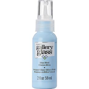 Gallery Glass, Blue Bird Stained Glass 2 fl oz Brilliant Smooth Finish Paint, Perfect for Easy to Apply DIY Arts and Crafts, 19705