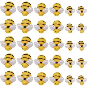 45 PCS راتنجات صغيرة من النحل المصغر النحل الصغير النحل اللطيف النحل الزخرفي سكرابوكينغ النحل DIY BEE تزيين لزينة الحفلات in Kuwait