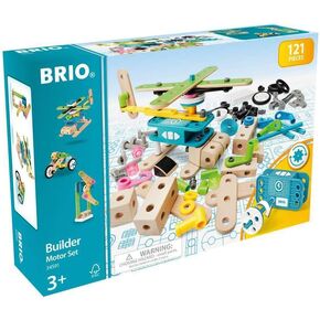 BRIO Builder 34592 - Builder Record and Play Set - 67-Piece Construction Set STEM Toy with Wood and Plastic Pieces and a Sound Recorder for Kids Age 3 and Up