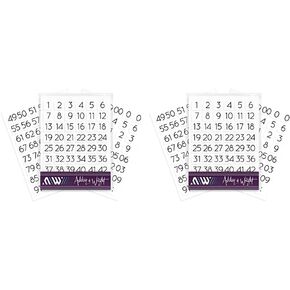 Ashton and Wright - 0-99 Numbered Stickers - 144 Easy Peel Labels - 13 x 13mm