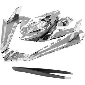 Metal Earth Fascinations Batman v Superman Batwing 3D Metal Model Kit Bundle with Tweezers