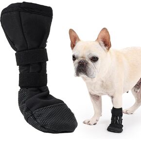 HDKUW Dog Wound Recovery Boot, Waterproof Dog Bootie for Injured Paw, Anti-Slip Dog Shoe Breathable Dog Paw Protector from Licking Wounds S
