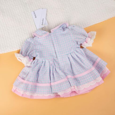 ملابس دمية طفل تولد من جديد 22 بوصة ملابس الفتاة مناسبة ل 22-24 بوصة فستان زهرة دمى الطفل ملحقات الملابس in Kuwait