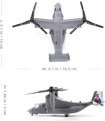 V-22 Osprey 1/144 Scale Model Aircraft Kits, Military-Themed Metal Die-cast Model Airplane, Foldable U.S. Navy Model Aircraft Kit in Saudi Arabia