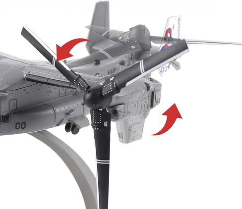 V-22 Osprey 1/144 Scale Model Aircraft Kits, Military-Themed Metal Die-cast Model Airplane, Foldable U.S. Navy Model Aircraft Kit in Saudi Arabia