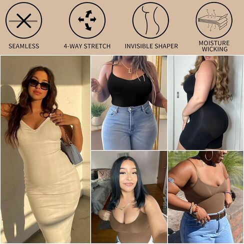 بدلة للجسم من EUYZOU للنساء للتحكم في البطن - رفع المؤخرة لكامل الجسم، شورت قصير أنحف للفخذ بدون خياطة in Kuwait