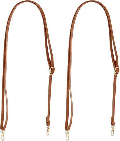 PATIKIL Leather Purse Handle Strap, 2 Pcs 26 Inch to 47 Inch Adjustable Length Handbag Strap Replacement DIY Clutch Bag Handle Strap Repair Accessories Purple in Saudi Arabia