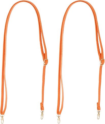 PATIKIL Leather Purse Handle Strap, 2 Pcs 26 Inch to 47 Inch Adjustable Length Handbag Strap Replacement DIY Clutch Bag Handle Strap Repair Accessories Purple in Saudi Arabia