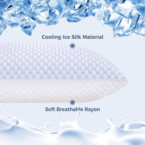 OSBED Shredded Memory Foam Pillows Queen Size Set of 2 in Saudi Arabia