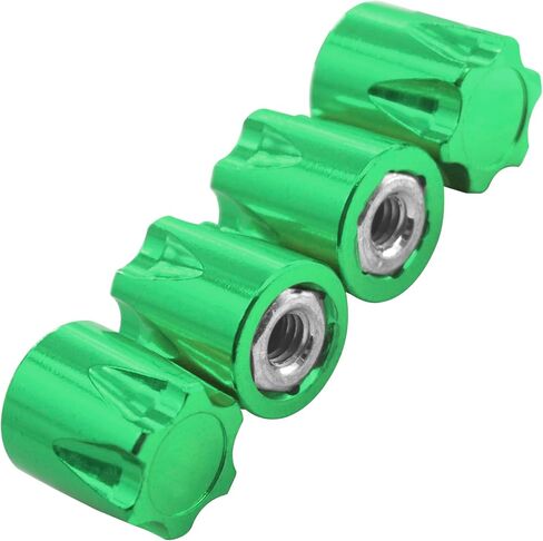 4PCS Share Goo Aluminium RC M4 Wheel Nut,RC Car Dustproof Wheel Rim Center Cap Hub Compatible with Traxxas TRX4 Axial SCX10 90046 D90 Tamiya Redcat HPI 1/10 RC Crawler Car (Red) in Kuwait