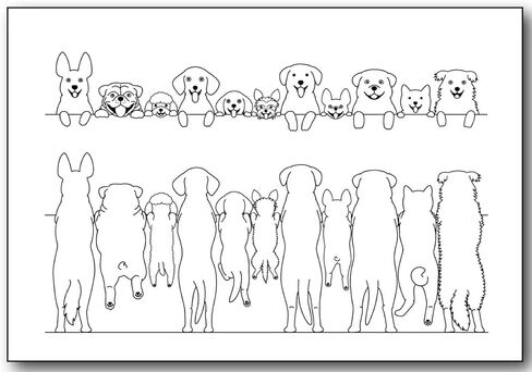 Cute Dogs Clear Clear Stamps لصنع البطاقات أو اليومية ، Retriever Golden Alaskan Malamute Bulldog المطاط in Kuwait