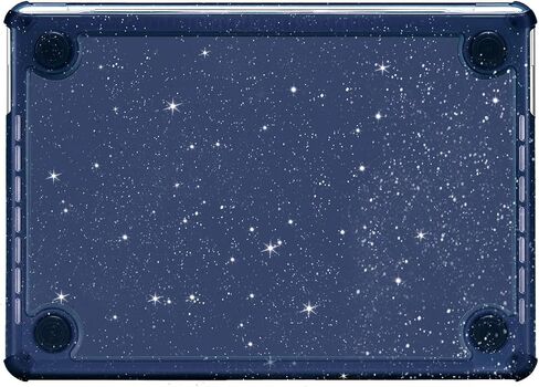 MOSISO Compatible with MacBook Pro 13 inch Case M2 2025-2016 A2338 M1 A2251 A2289 A2159 A1989 A1708 A1706, Anti-Cracking Heavy Duty Glitter Plastic Hard Case with TPU Bumper&Keyboard Cover, Pink in Saudi Arabia