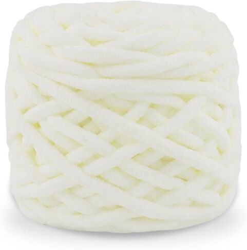 MESTOON 1/4/9 Pack Chunky Chenille Yarn 100g/3.05oz Thick Soft Velvet Baby Yarn for Crocheting Hand Knitting Sweater Scarf Blankets DIY Craft (Orange, 1 Pack) in Kuwait