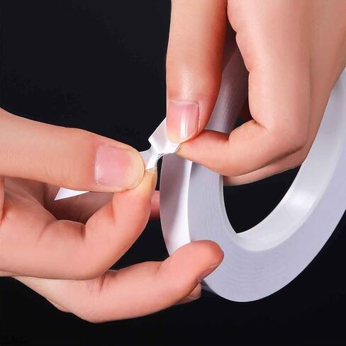 Chuangdi 8 Rolls Double Sided Tapes for Crafts Gift Wrapping Adhesive Sticky Tape Scrapbooking Photos Invitation Cards Paper DIY Office Supplies, Each Roll 25 Yards Long (1/4 Inch Wide) in Kuwait