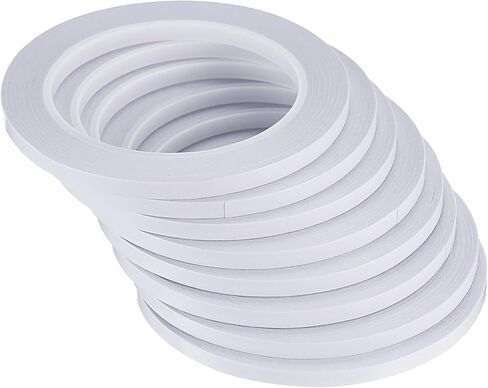 Chuangdi 8 Rolls Double Sided Tapes for Crafts Gift Wrapping Adhesive Sticky Tape Scrapbooking Photos Invitation Cards Paper DIY Office Supplies, Each Roll 25 Yards Long (1/4 Inch Wide) in Kuwait