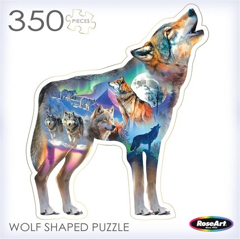 RoseArt - Big Shaped - Wolf II - 500 Piece Jigsaw Puzzle for Adults in Saudi Arabia