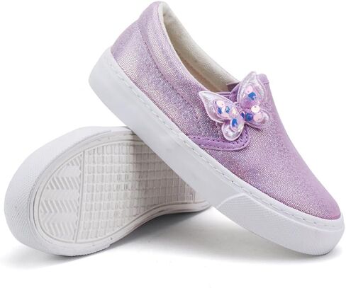 أحذية رياضية بدون كعب للفتيات الصغيرات من Toandon لامعة سهلة الارتداء للأعمار من 2 إلى 10 سنوات in Kuwait